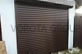 Рулонные гаражные ворота с автоматикой Дорхан