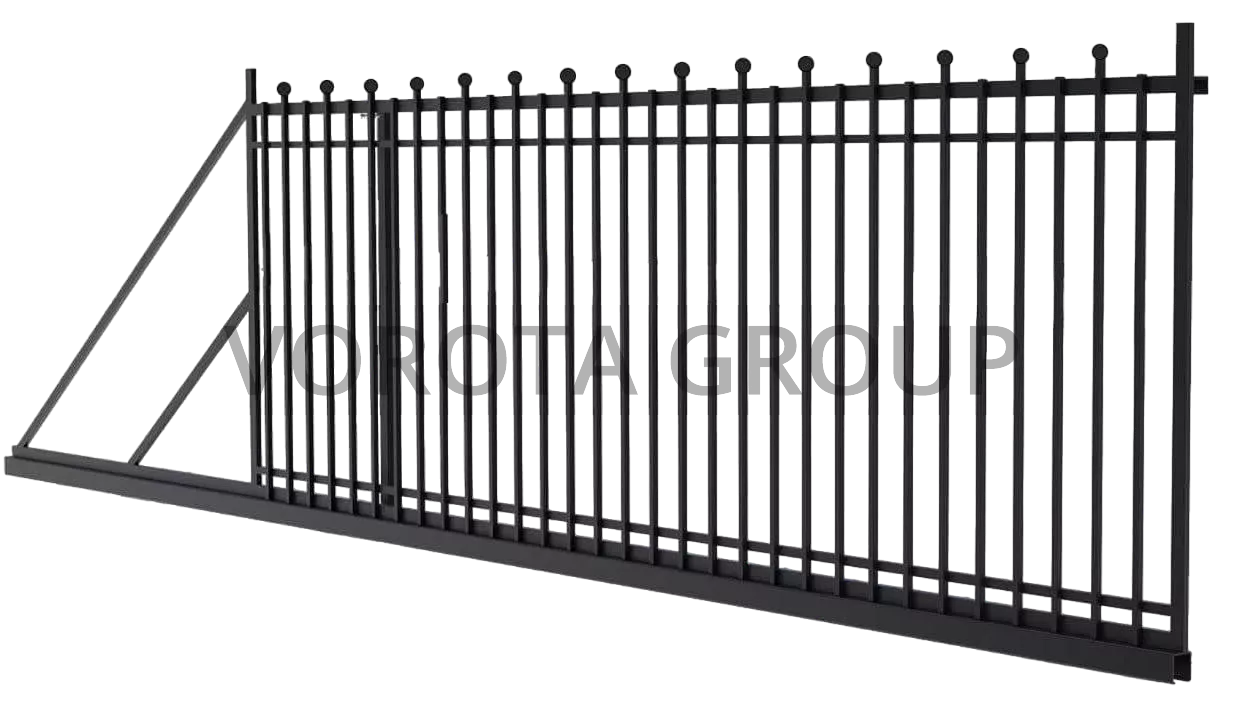 Автоматические откатные ворота Alutech кованные 2900x2000