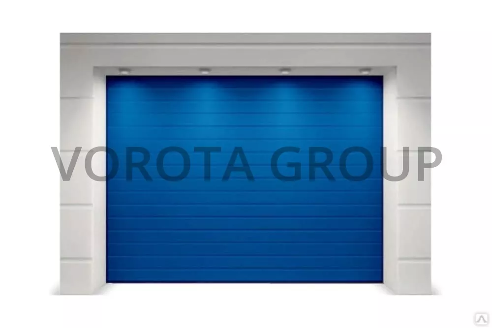 Секционные ворота для гаража Doorhan синие 2500x2100
