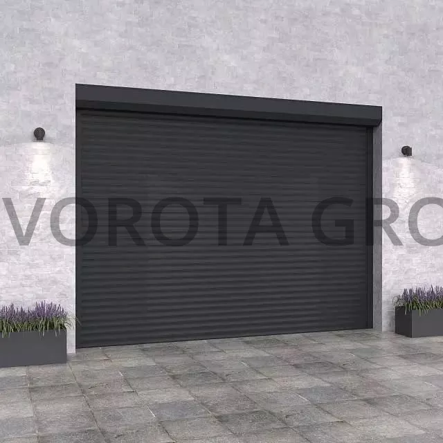 Рулонные ворота для гаража Doorhan темно-серого цвета 3000x2700
