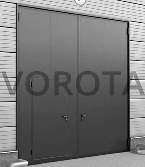 Противопожарные ворота Alutech серые 1800х2800